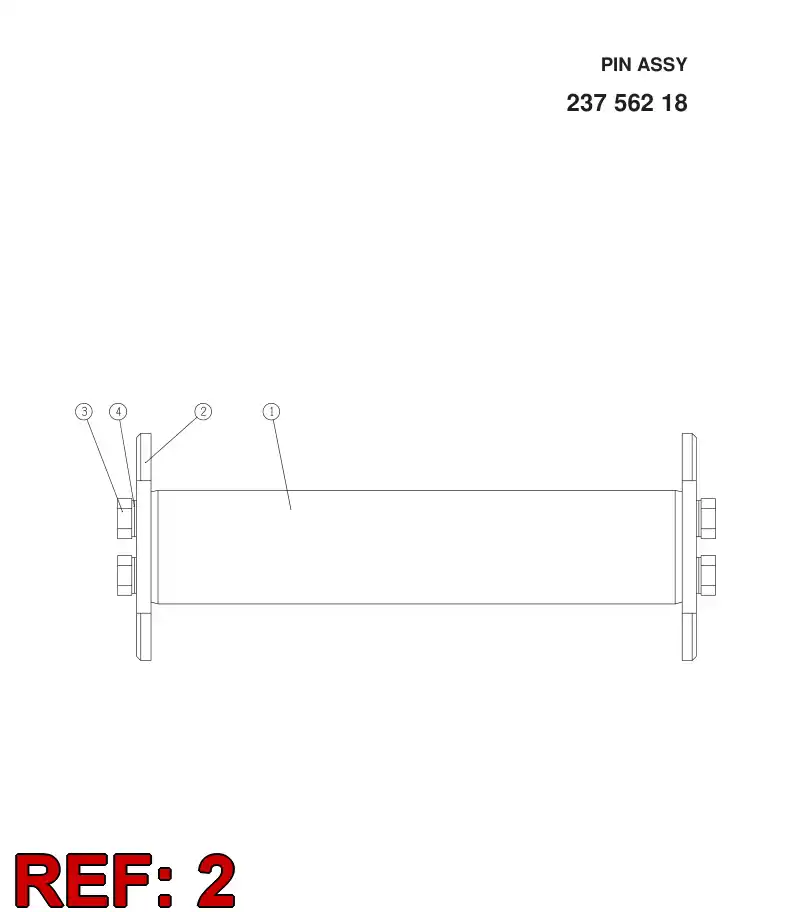 23229888 232 298 88 FLANGE - Sandvik Technical Drawing