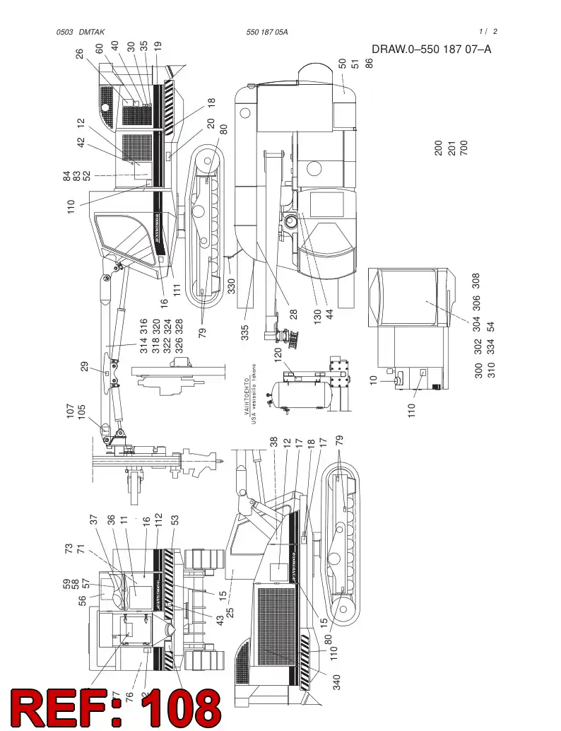 23242615 232 426 15 STICKER - Sandvik Technical Drawing