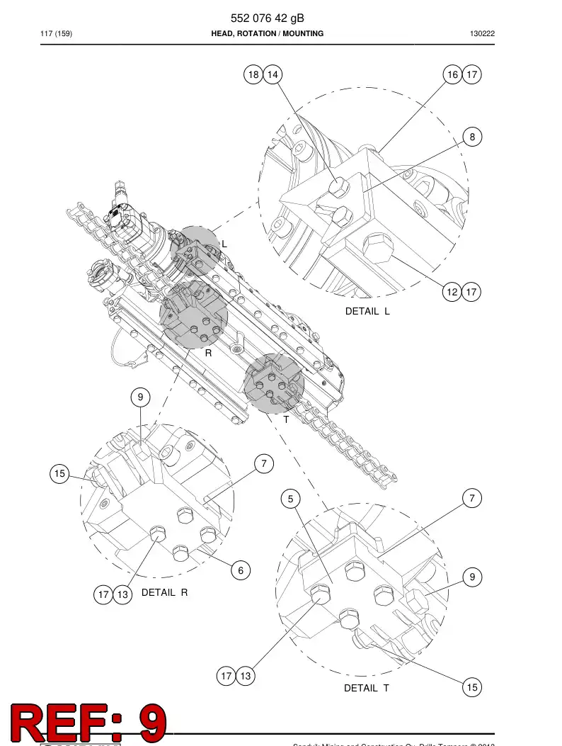 23247818c 232 478 18c Screw - Sandvik Technical Drawing