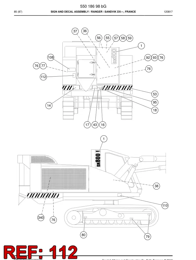 23248394 232 483 94 Sign - Sandvik Technical Drawing