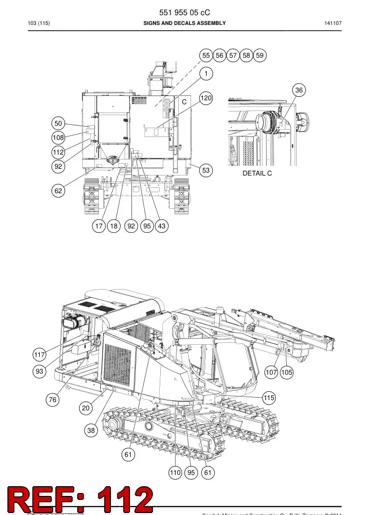 23248396c 232 483 96c Sign - Sandvik Technical Drawing