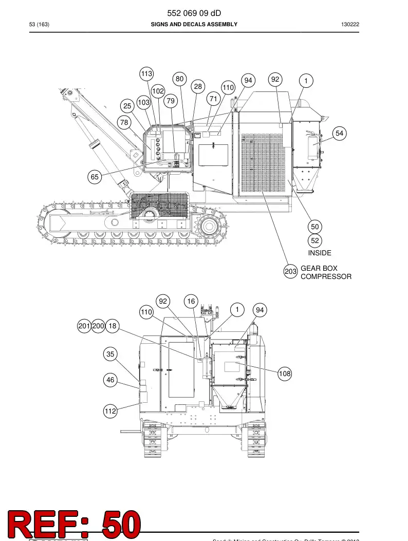 23248674c 232 486 74c STICKER - Sandvik Technical Drawing