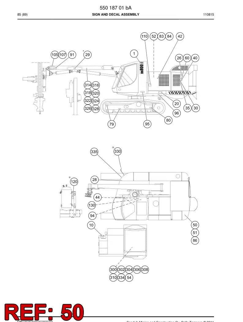 23248678a 232 486 78a STICKER - Sandvik Technical Drawing