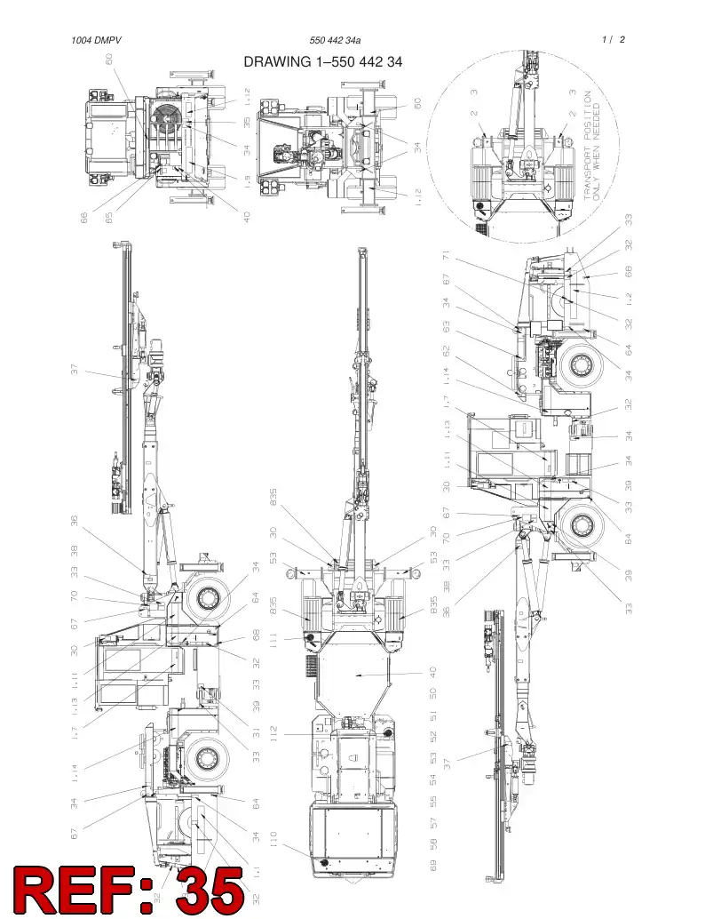 23252088 232 520 88 DANGER - Sandvik Technical Drawing