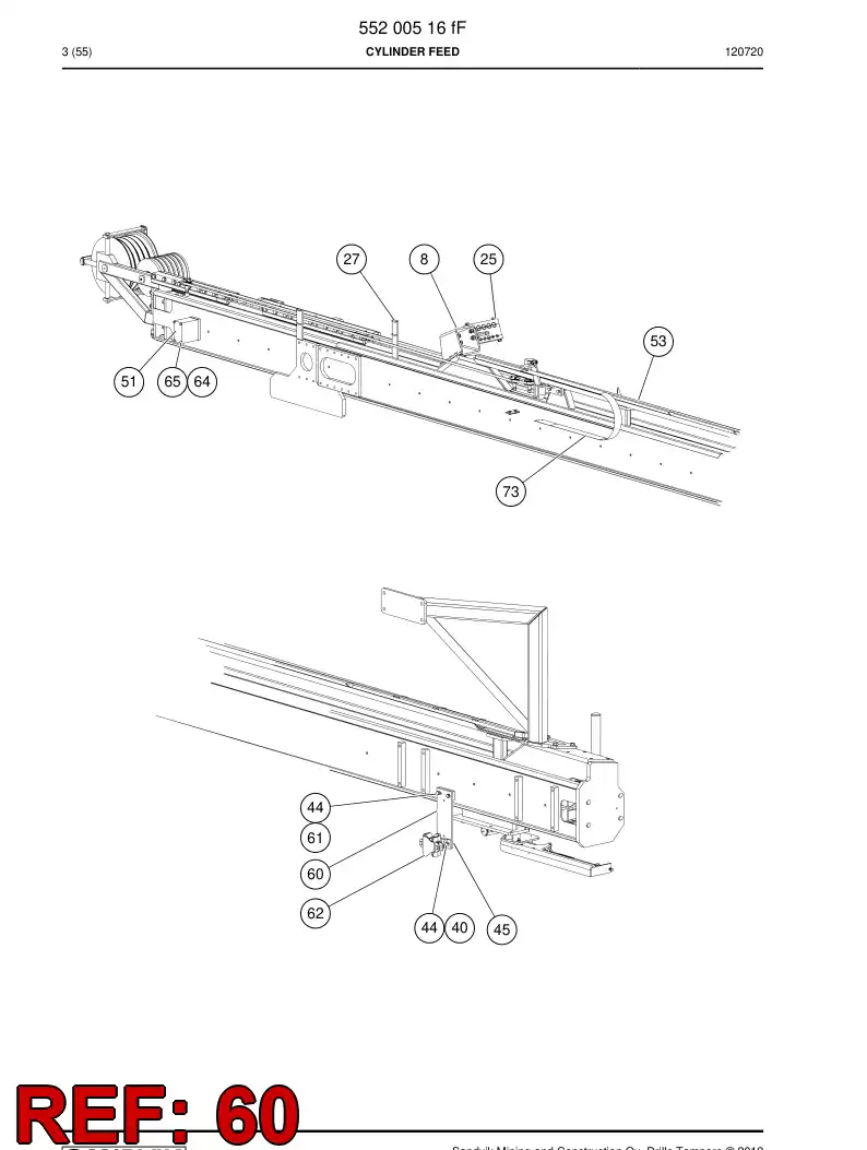 23253938a 232 539 38a PLATE - Sandvik Technical Drawing