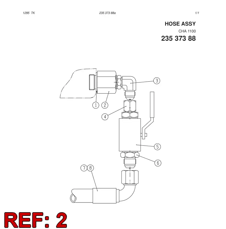 23254408 232 544 08 ADAPTER - Sandvik Technical Drawing