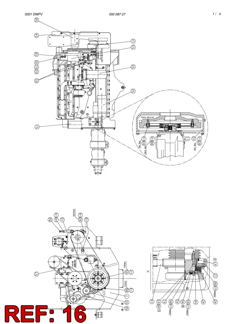 23266738 232 667 38 CLAMP - Sandvik Technical Drawing