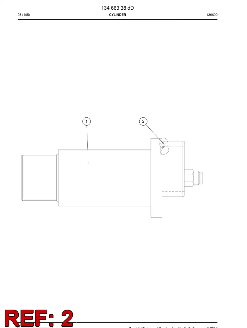 23275888a 232 758 88a Bushing - Sandvik Technical Drawing