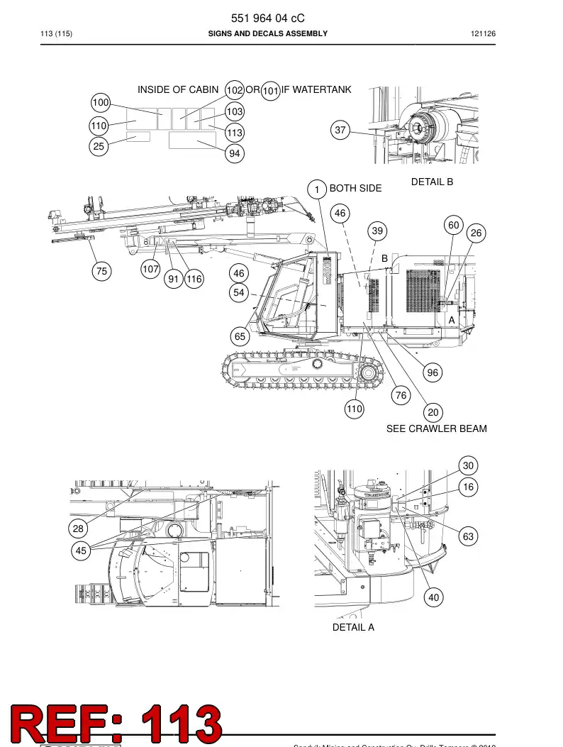 23289846g 232 898 46g Sign - Sandvik Technical Drawing