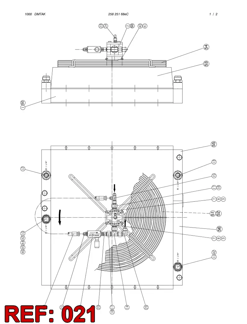 23294268 232 942 68 MOUNTING BAR - Sandvik Technical Drawing