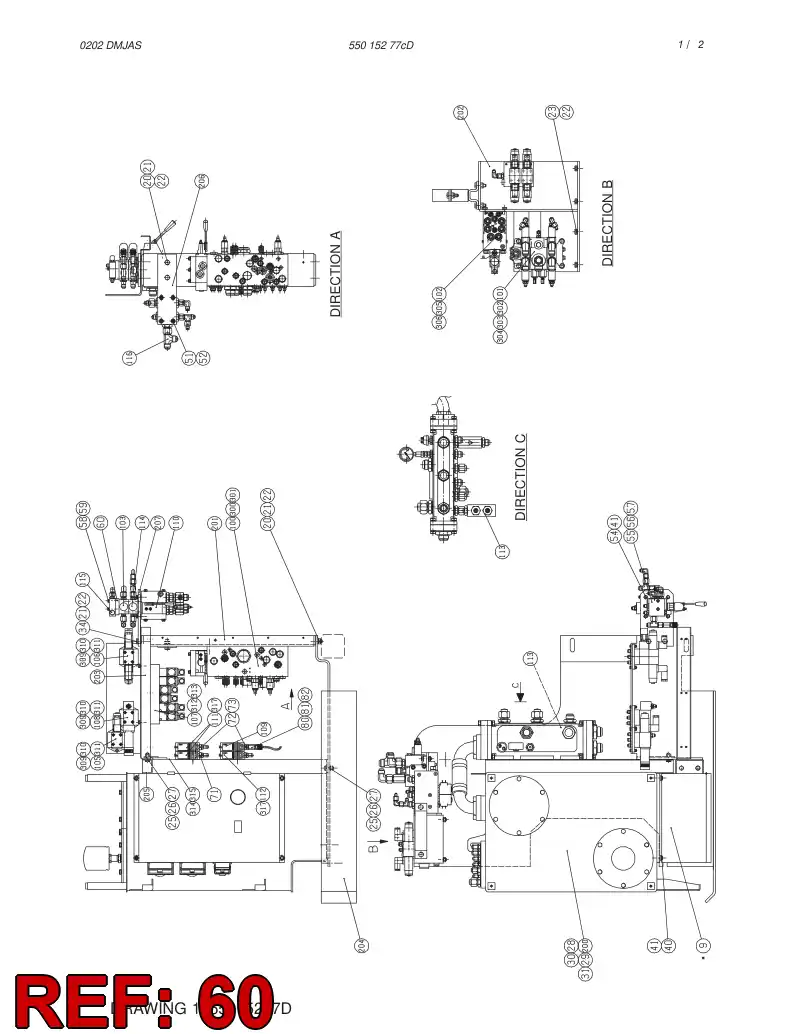 23296718 232 967 18 FASTENING PLATE - Sandvik Technical Drawing