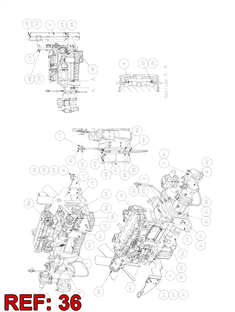 23297448 232 974 48 WASHER - Sandvik Technical Drawing
