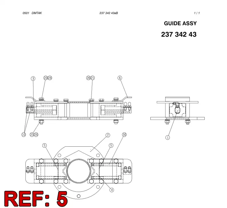 23301608 233 016 08 SHIM - Sandvik Technical Drawing