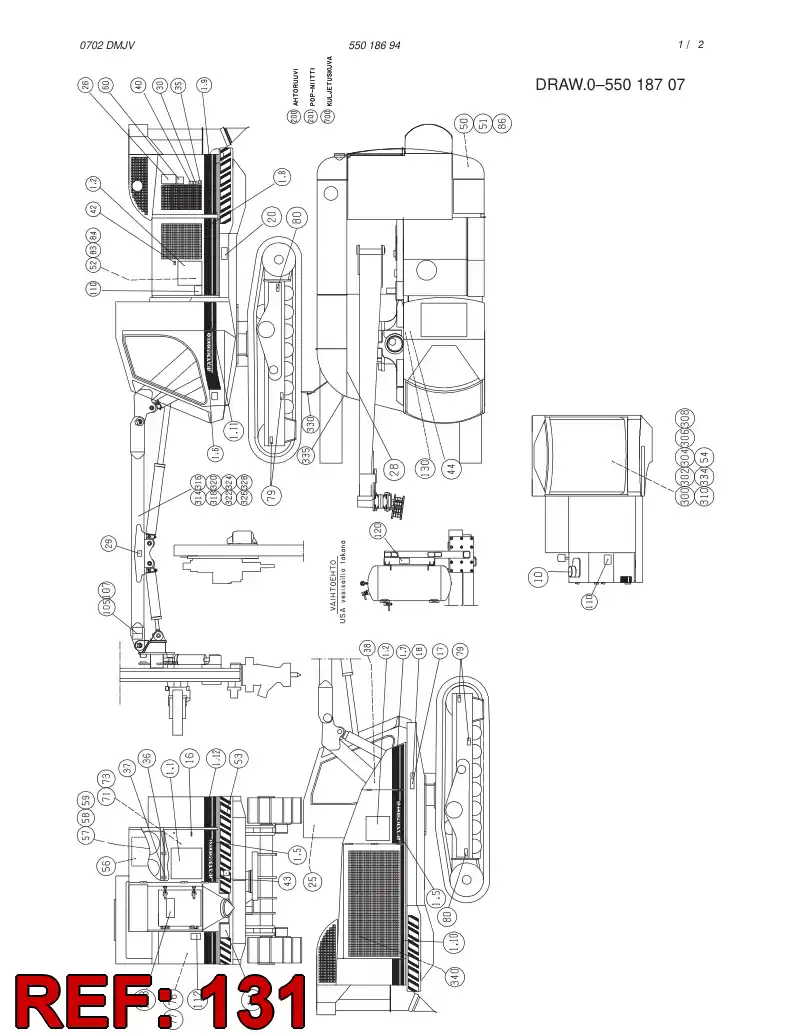 23303066 233 030 66 VAROITUSKILPI KOK.PANO - Sandvik Technical Drawing