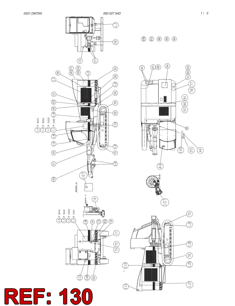 23313787 233 137 87 WARNING PLATE ASSY - Sandvik Technical Drawing