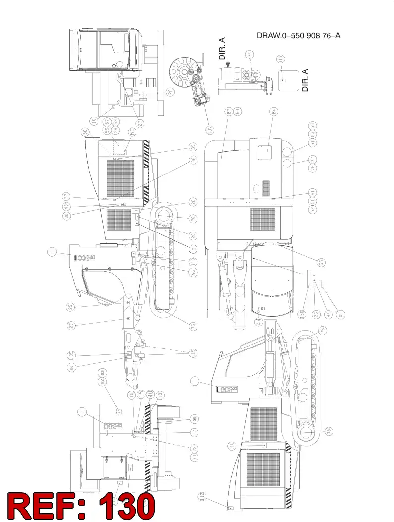 23313788 233 137 88 WARNING PLATE ASSY - Sandvik Technical Drawing