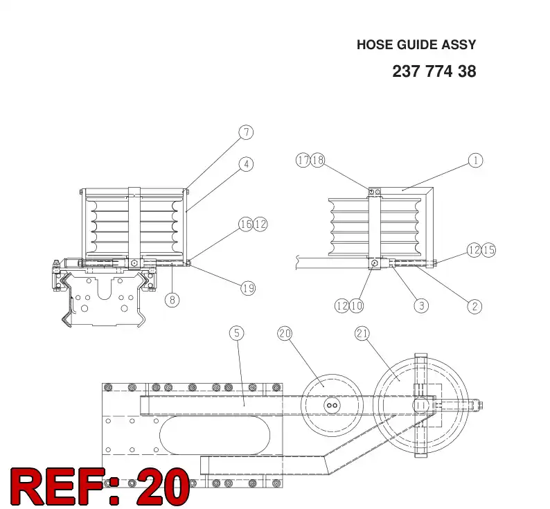 23328478 233 284 78 ROLLER ASSY - Sandvik Technical Drawing