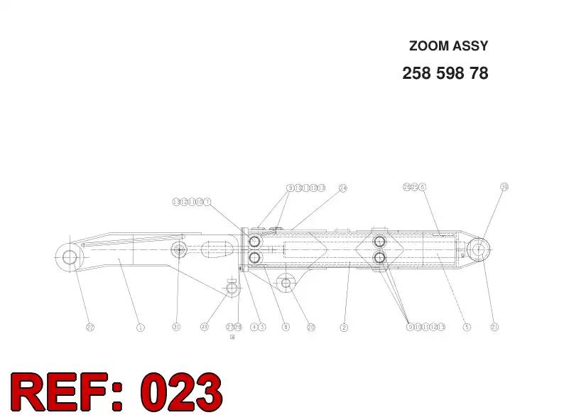 23328758 233 287 58 Bushing, Bearing - Sandvik Technical Drawing