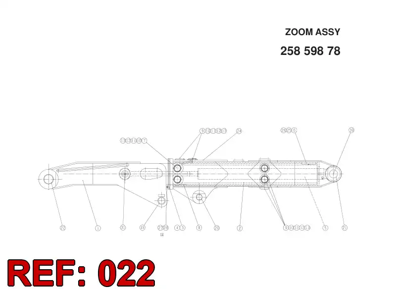 23328888 233 288 88 Bushing, Bearing - Sandvik Technical Drawing