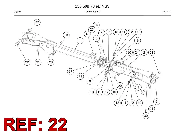 23328888a 233 288 88a Bushing, Bearing - Sandvik Technical Drawing