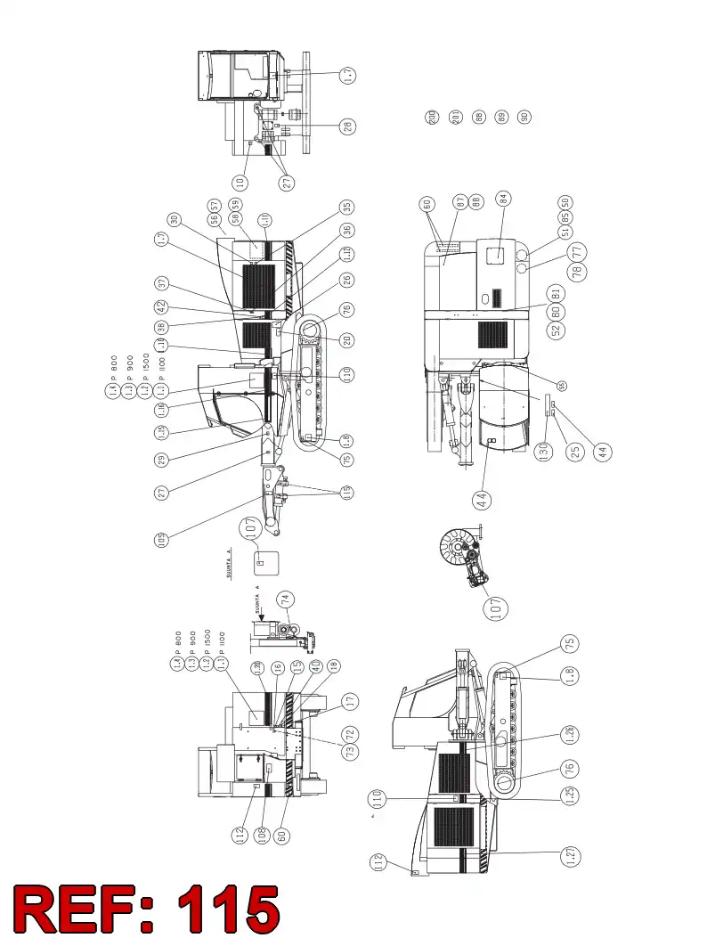 23331564 233 315 64 PLATE - Sandvik Technical Drawing