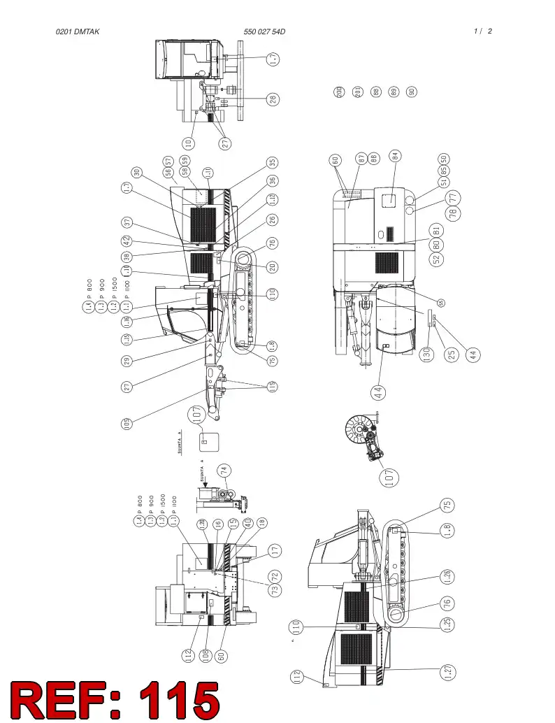 23331567 233 315 67 PLATE - Sandvik Technical Drawing
