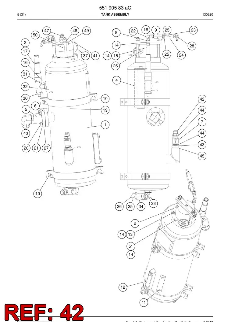 23342068a 233 420 68a STRAIGHT THREAD CONNECTOR - Sandvik Technical Drawing