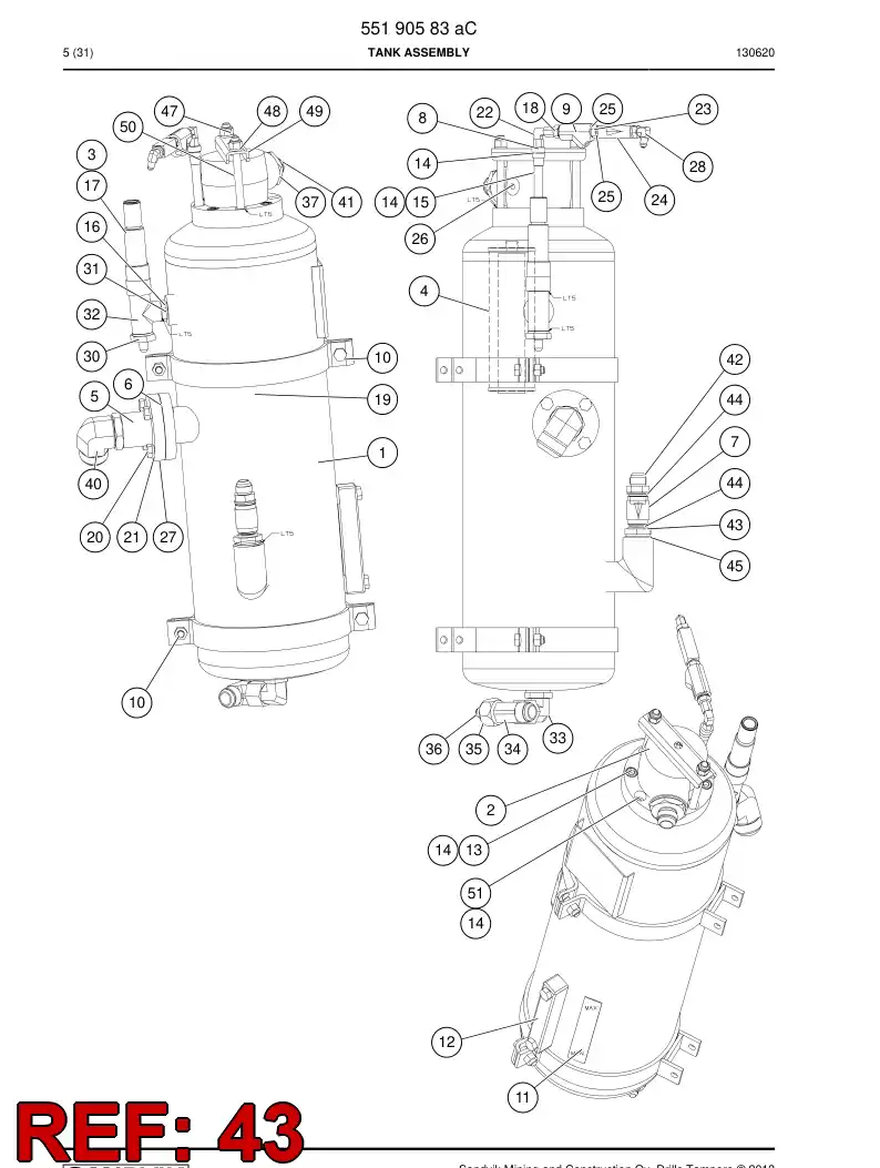 23342218b 233 422 18b ADAPTER - Sandvik Technical Drawing