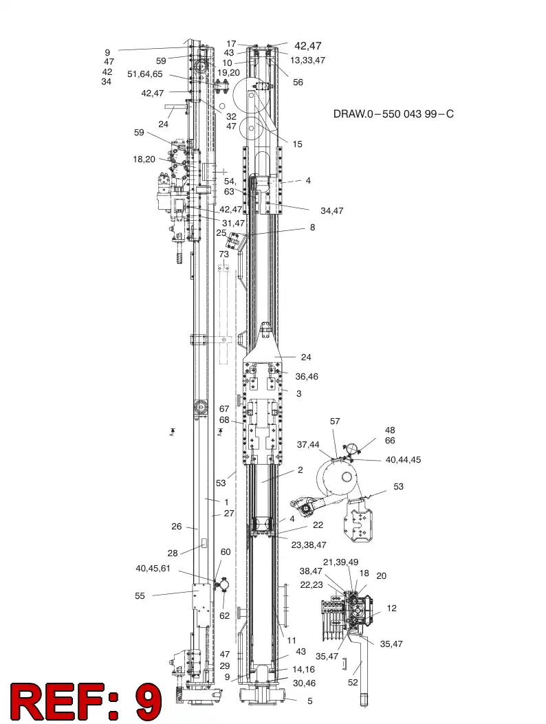 23354008 233 540 08 PLATE - Sandvik Technical Drawing