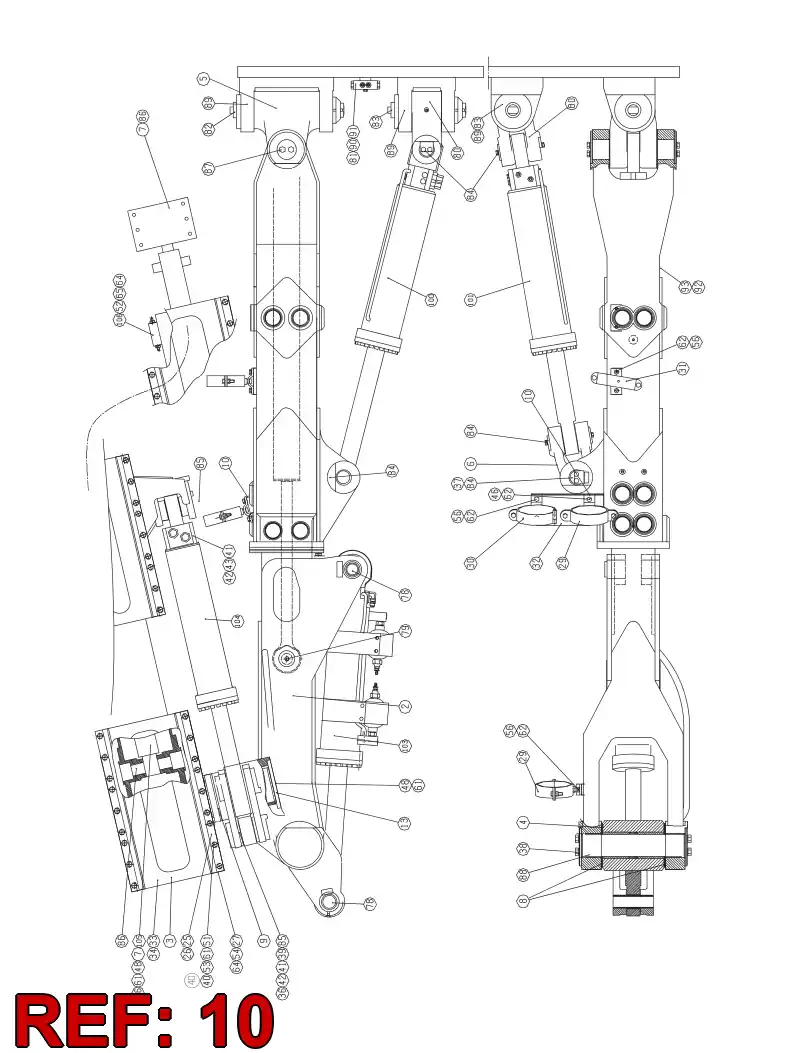 23355278 233 552 78 LIFTING PLATE - Sandvik Technical Drawing
