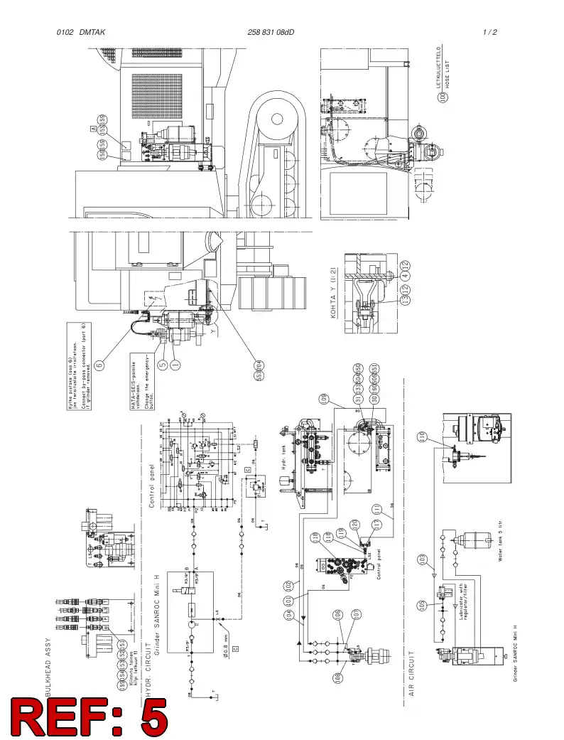 23360128 233 601 28 ELECTRIC COMPONENT ASSEMBLY - Sandvik Technical Drawing