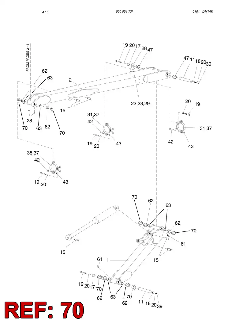 23363288 233 632 88 BUSHING - Sandvik Technical Drawing