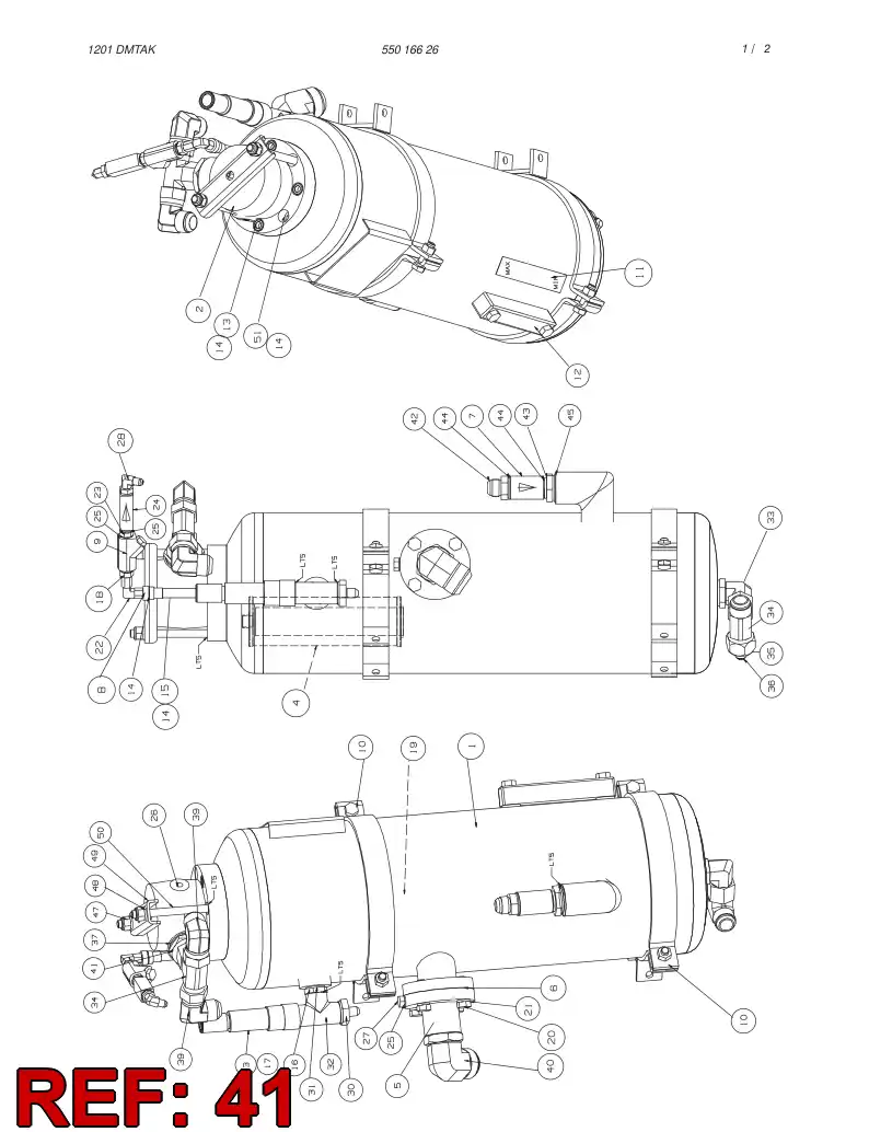 23468518 234 685 18 Adapter (hydraulic) - Sandvik Technical Drawing