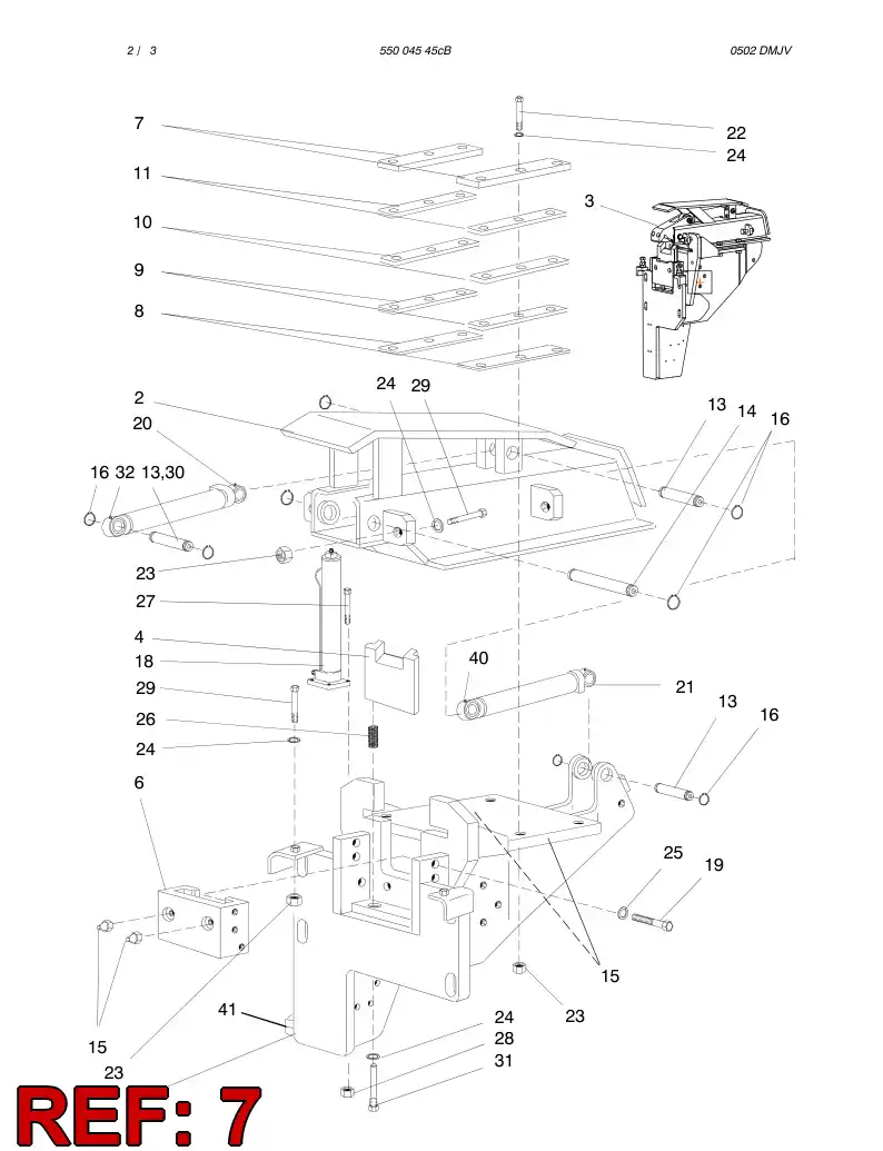 23475238 234 752 38 WEAR PIECE - Sandvik Technical Drawing