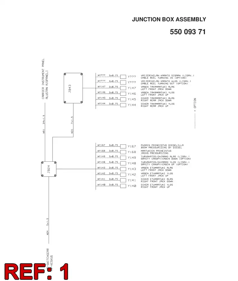 23483934 234 839 34 WIRE SET - Sandvik Technical Drawing
