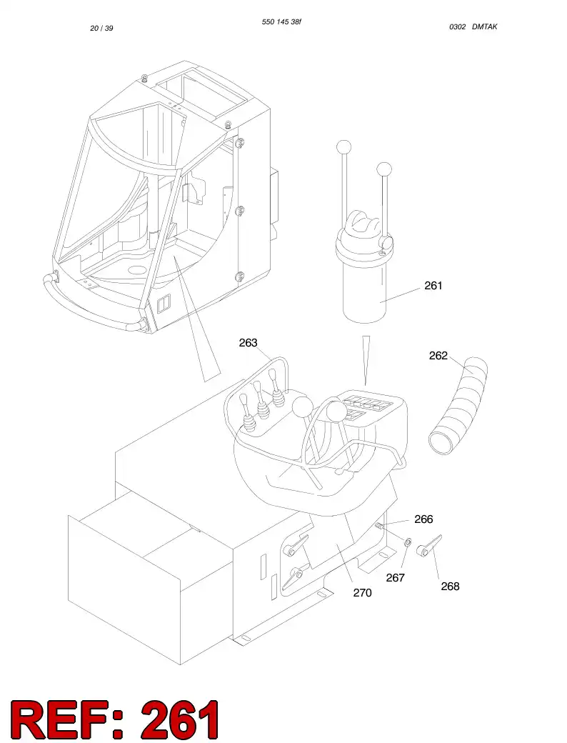 23485828 234 858 28 PILOT CONTR.VALVE ASSY. - Sandvik Technical Drawing