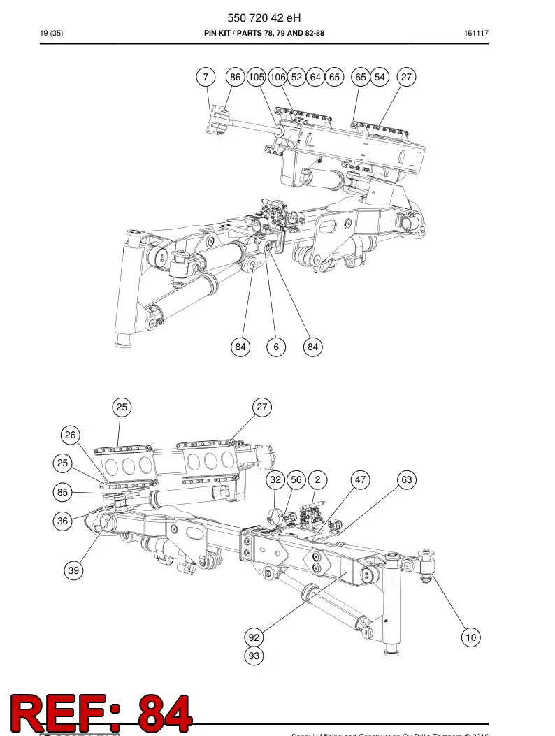 23486278b 234 862 78b Pin - Sandvik Technical Drawing