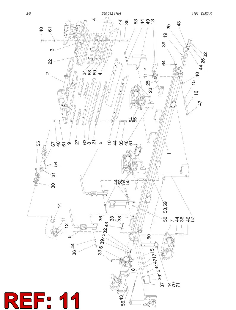 23495578 234 955 78 SPROCKET WHEEL ASSY - Sandvik Technical Drawing
