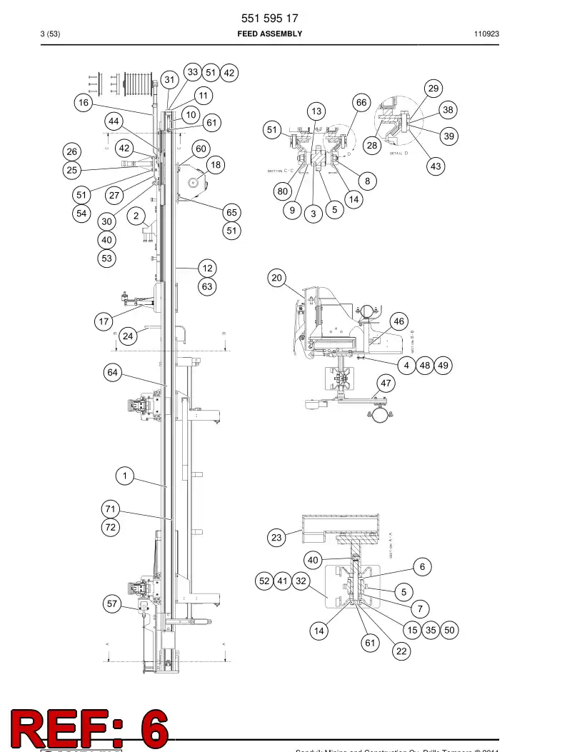 23497468a 234 974 68a Bushing - Sandvik Technical Drawing