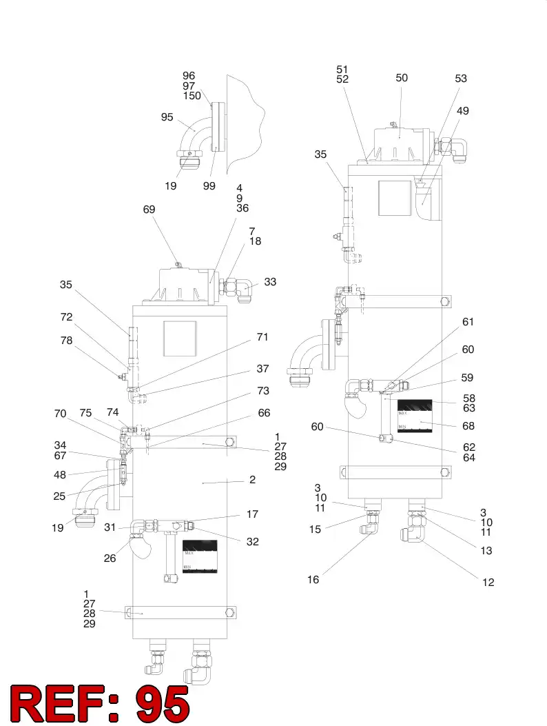 23499488 234 994 88 FLANGE - Sandvik Technical Drawing