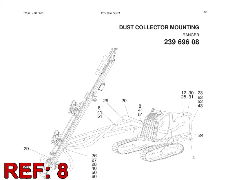 23506828 235 068 28 STRAP PIPE - Sandvik Technical Drawing