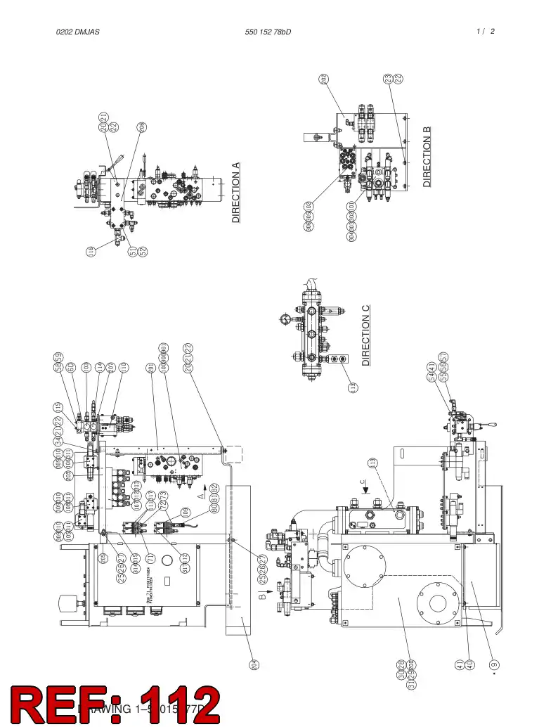 23507278 235 072 78 PRESSURE SWITCH ASSY. - Sandvik Technical Drawing