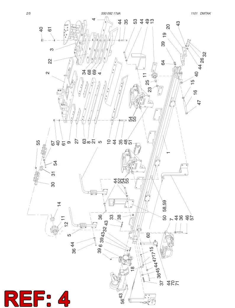 23512538 235 125 38 SLIDE PIECE - Sandvik Technical Drawing