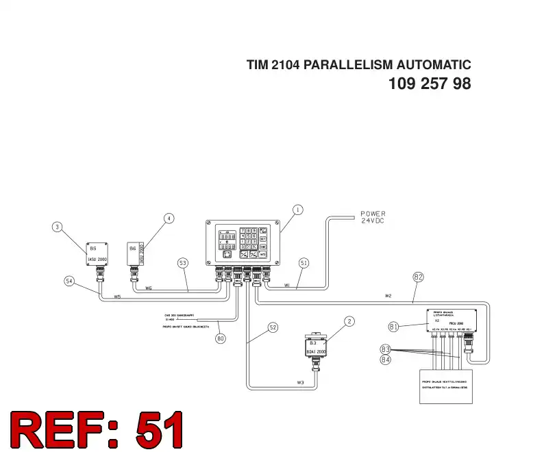 23533624 235 336 24 WIRE SET - Sandvik Technical Drawing