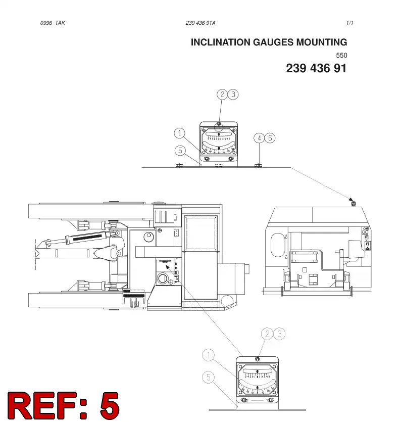 23541508 235 415 08 BRACKET - Sandvik Technical Drawing