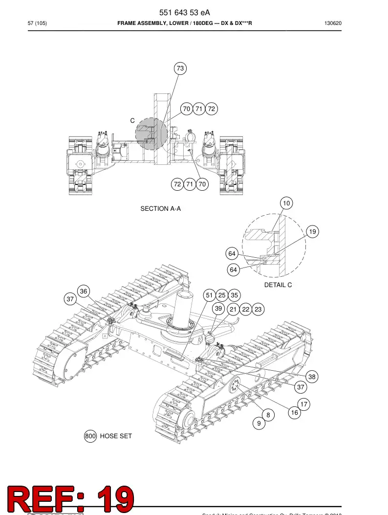 23556208c 235 562 08c Bearing - Sandvik Technical Drawing