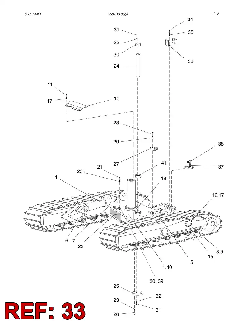 23562038 235 620 38 BRACKET - Sandvik Technical Drawing