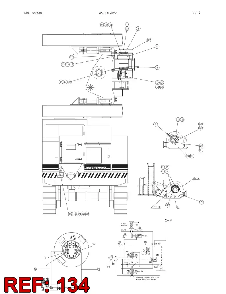23563048 235 630 48 SUPPORT - Sandvik Technical Drawing