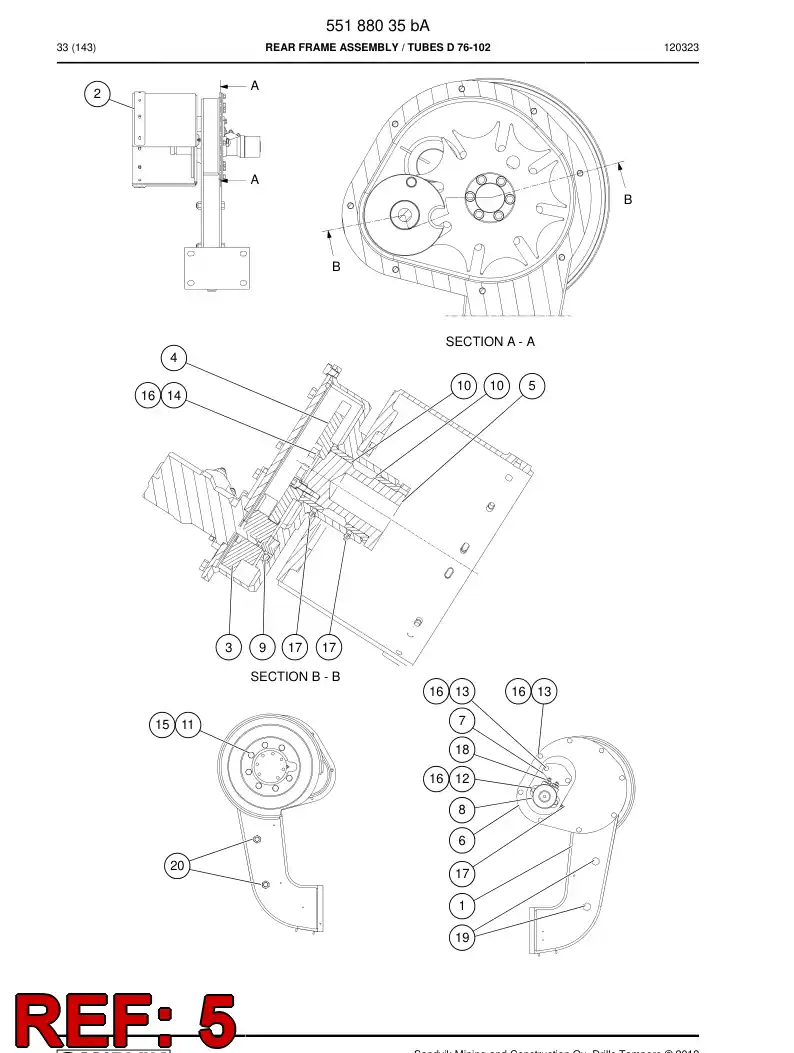 23564468a 235 644 68a SHAFT - Sandvik Technical Drawing