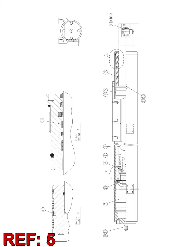 23568373 235 683 73 LIMIT BUSHING - Sandvik Technical Drawing